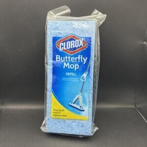 Clorox Butterfly Mop Refill Easy Push Button Replacement - New/Sealed